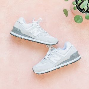 New Balance 574 Core Sneakers - Nimbus Cloud/White